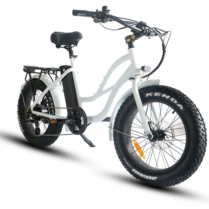 Coastal Cruiser Bikes - Step Thru Mini 20x4 - 52v Beach Cruiser Electric Bike