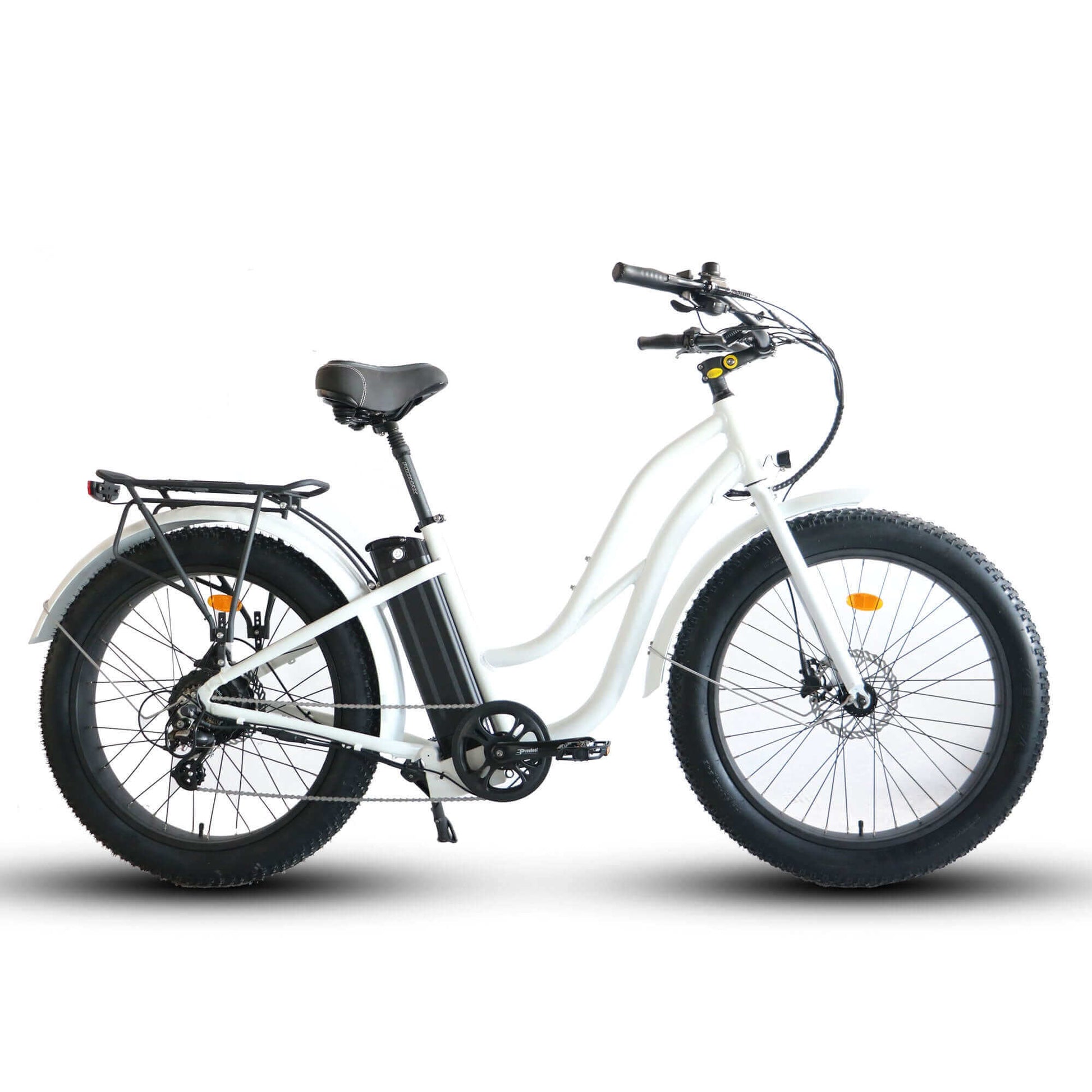 Coastal Cruiser Bikes - Fat Tire Step Thru 26x4 - 52v Beach Cruiser Electric Bike