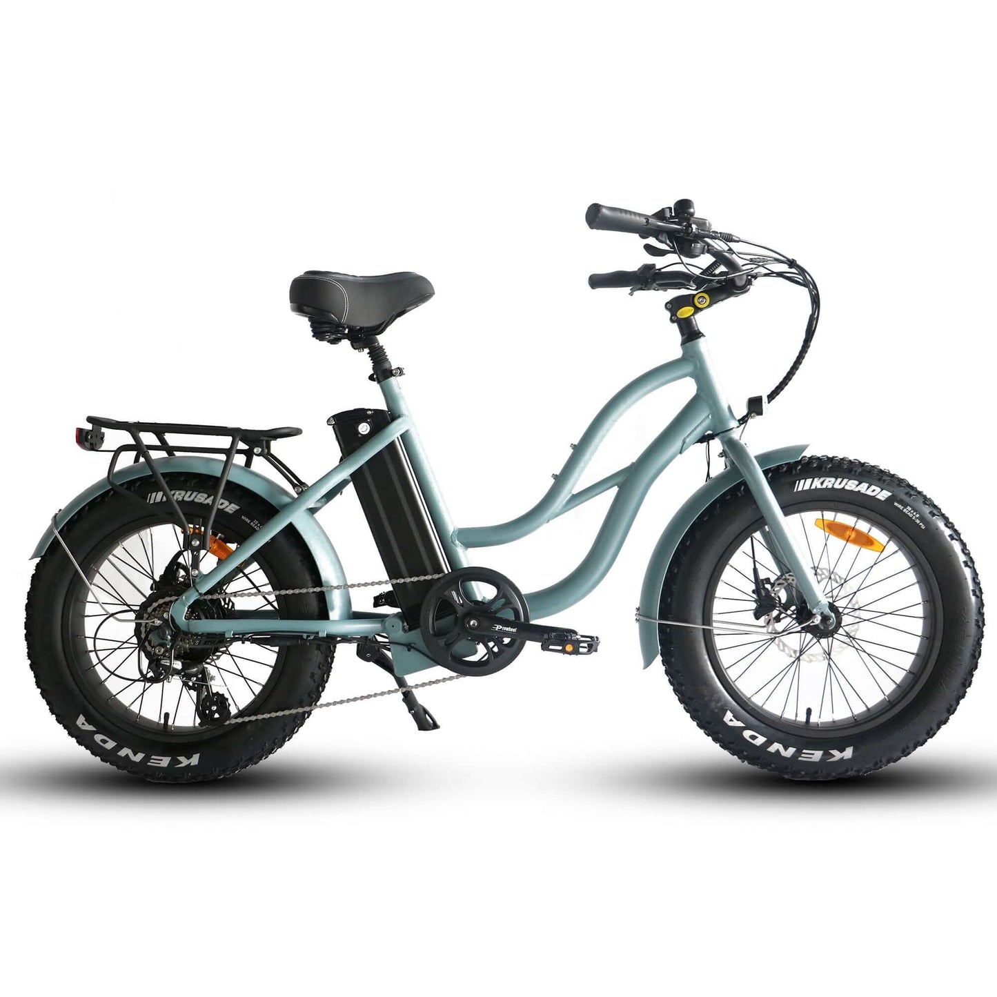 Coastal Cruiser Bikes - Step Thru Mini 20x4 - 52v Beach Cruiser Electric Bike