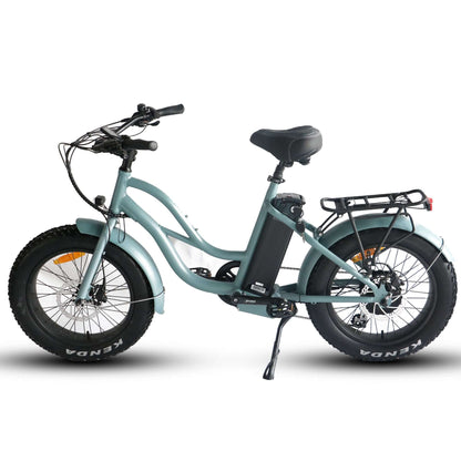 Coastal Cruiser Bikes - Step Thru Mini 20x4 - 52v Beach Cruiser Electric Bike