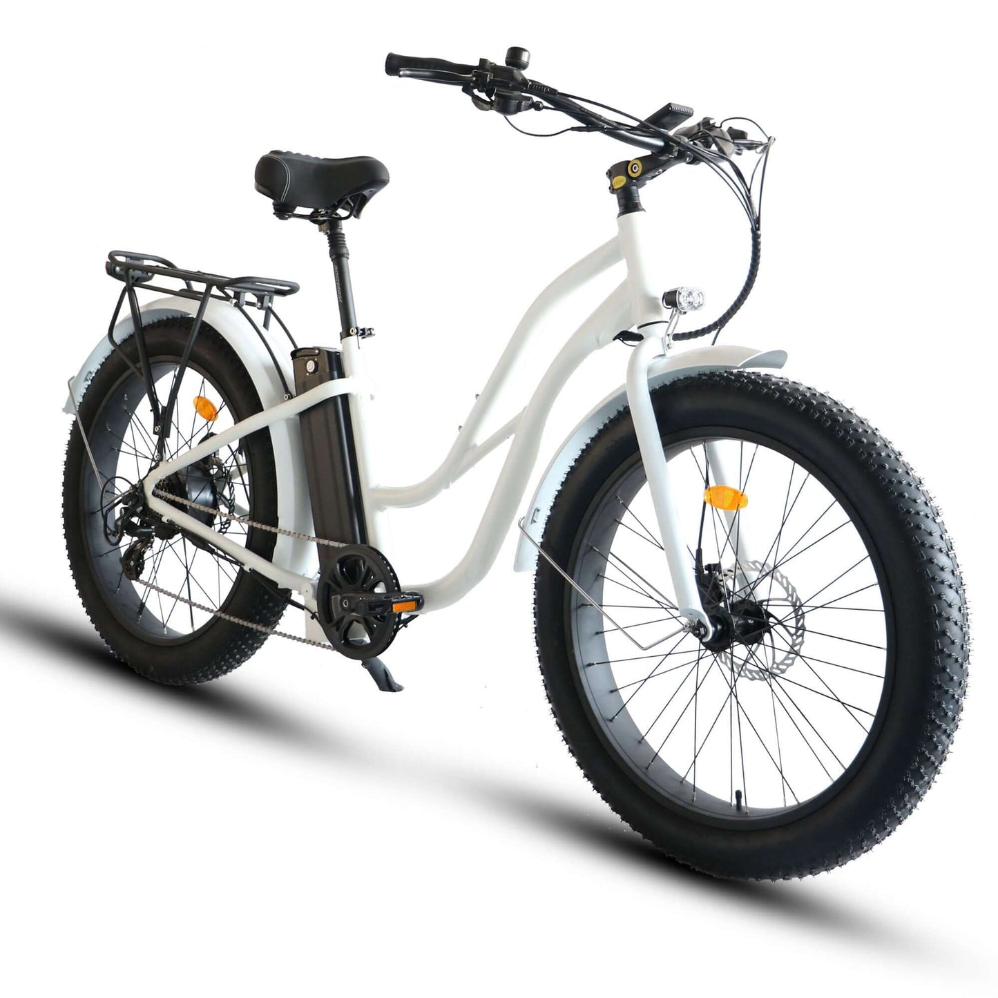 Coastal Cruiser Bikes - Fat Tire Step Thru 26x4 - 52v Beach Cruiser Electric Bike