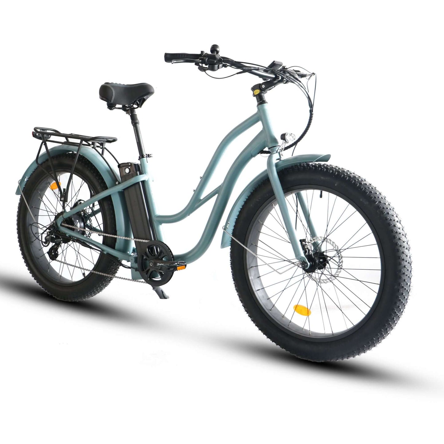 Coastal Cruiser Bikes - Fat Tire Step Thru 26x4 - 52v Beach Cruiser Electric Bike