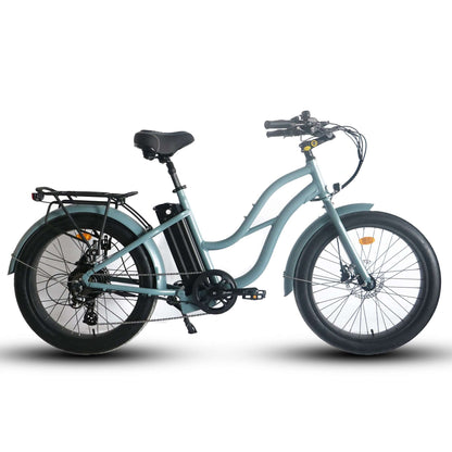 Coastal Cruiser Bikes - Step Thru 24x3 - 52v Beach Cruiser Electric Bike