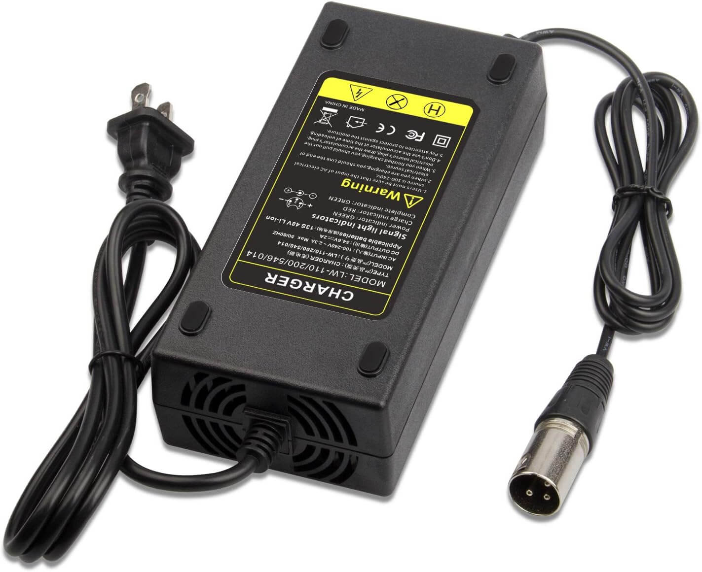 Coastal Cruiser Bikes - 48V 3 Prong XLR 2 Amp Charger