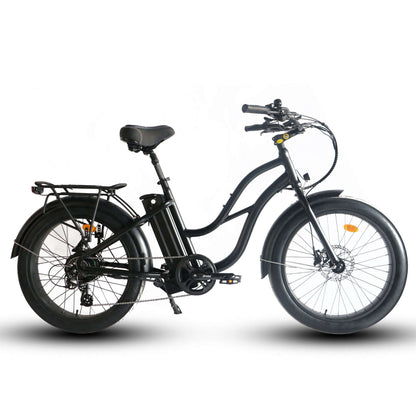 Coastal Cruiser Bikes - Step Thru 24x3 - 52v Beach Cruiser Electric Bike