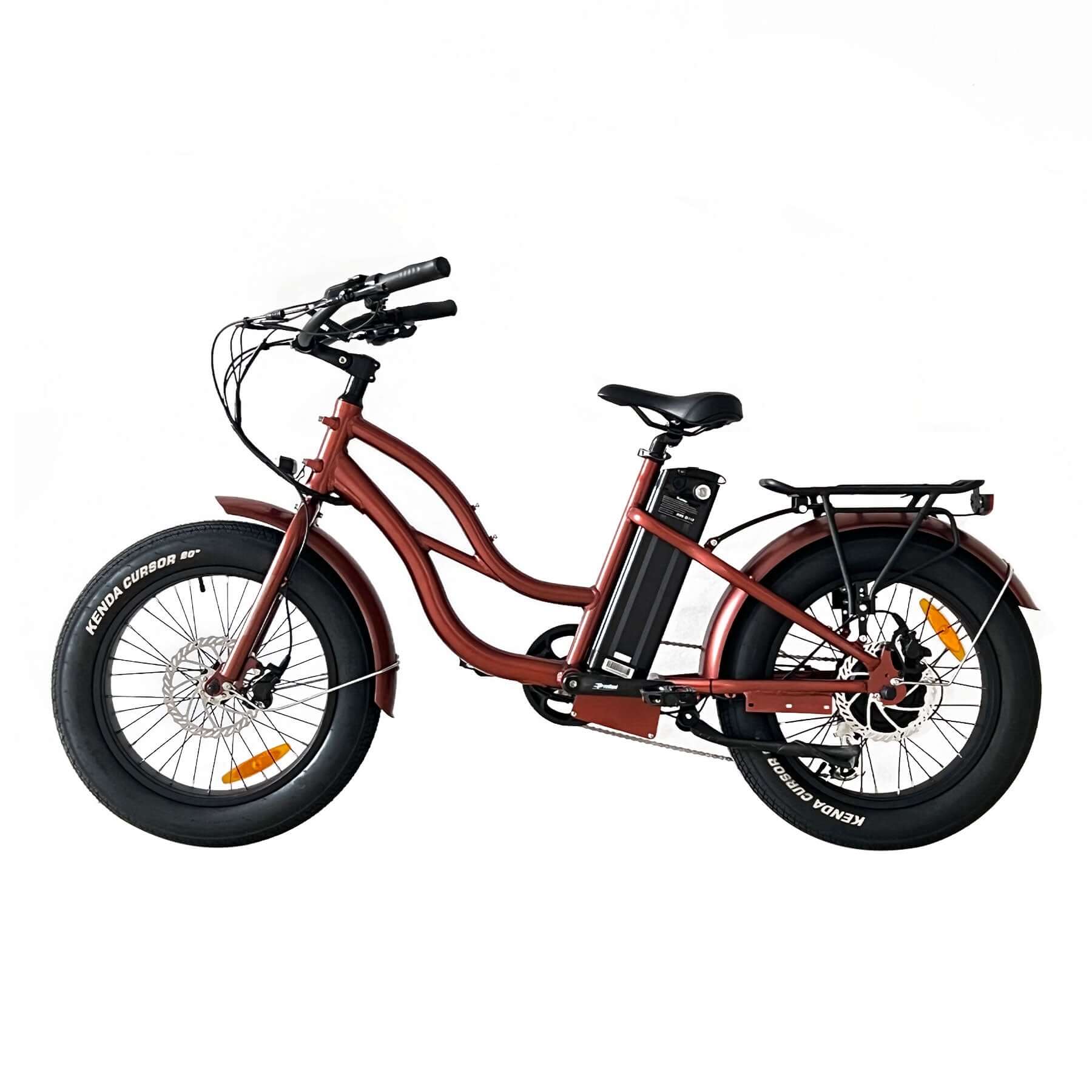 Coastal Cruiser Bikes - Step Thru 24x3 - 52v Beach Cruiser Electric Bike