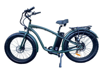 Coastal Cruiser Bikes - 750w Fat Tire Cruiser Step Over 26x4 Electric Bike