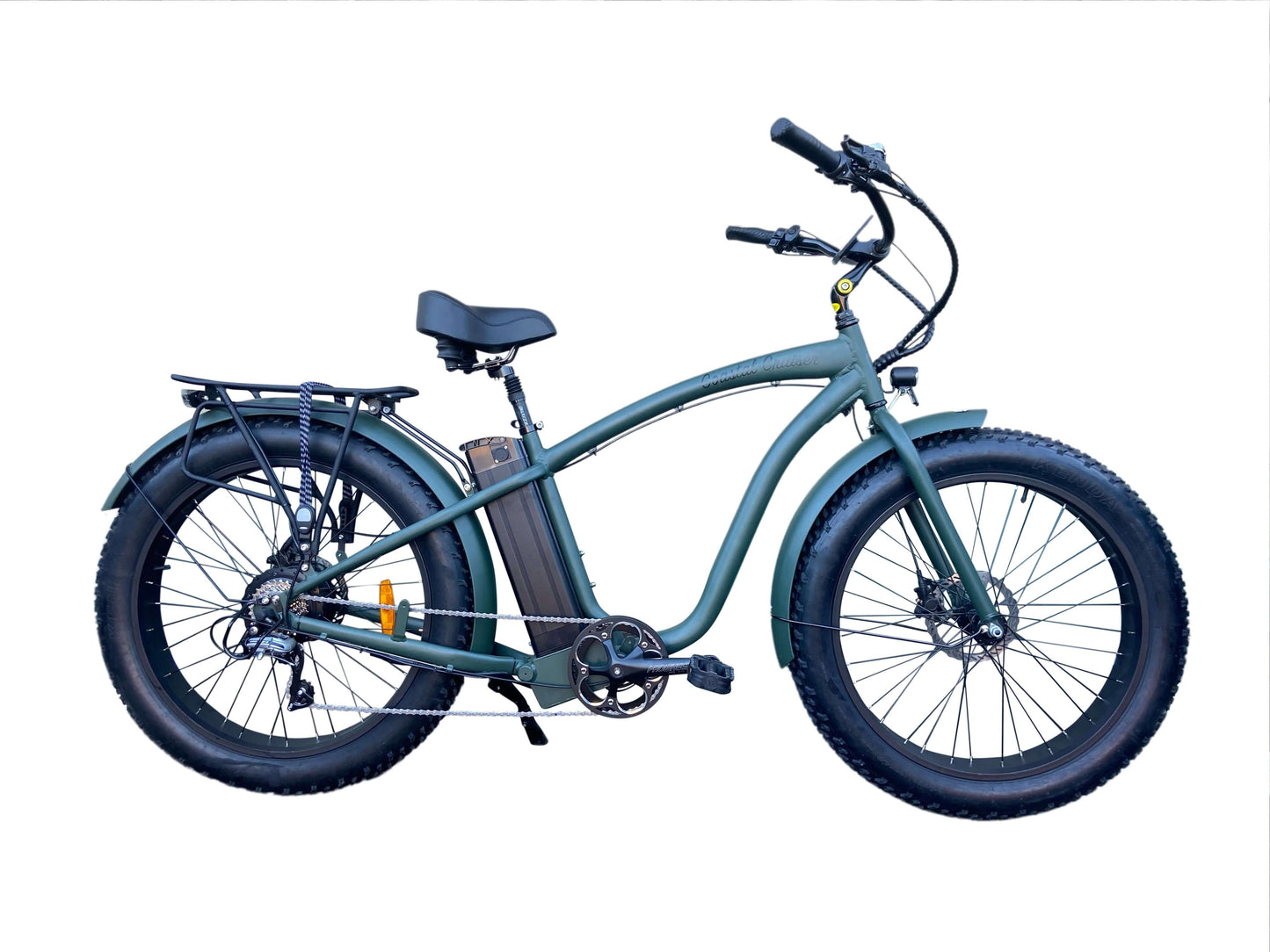 Coastal Cruiser Bikes - 750w Fat Tire Cruiser Step Over 26x4 Electric Bike