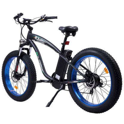 Ecotric Bikes - Ecotric Hammer Electric Fat Tire Bike, Blue | Orange Rims