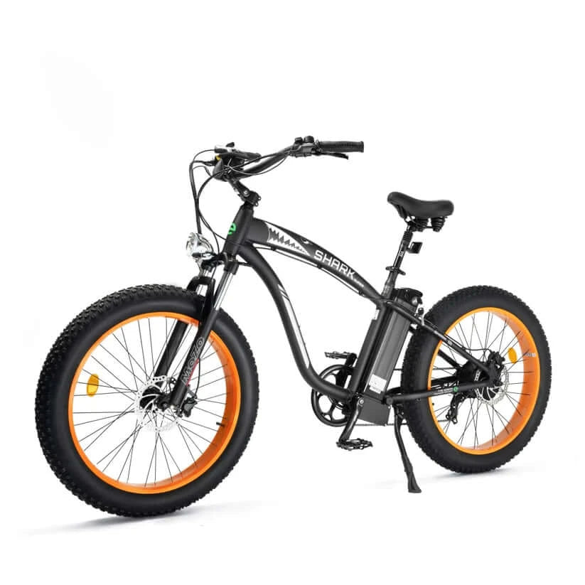 Ecotric Bikes - Ecotric Hammer Electric Fat Tire Bike, Blue | Orange Rims