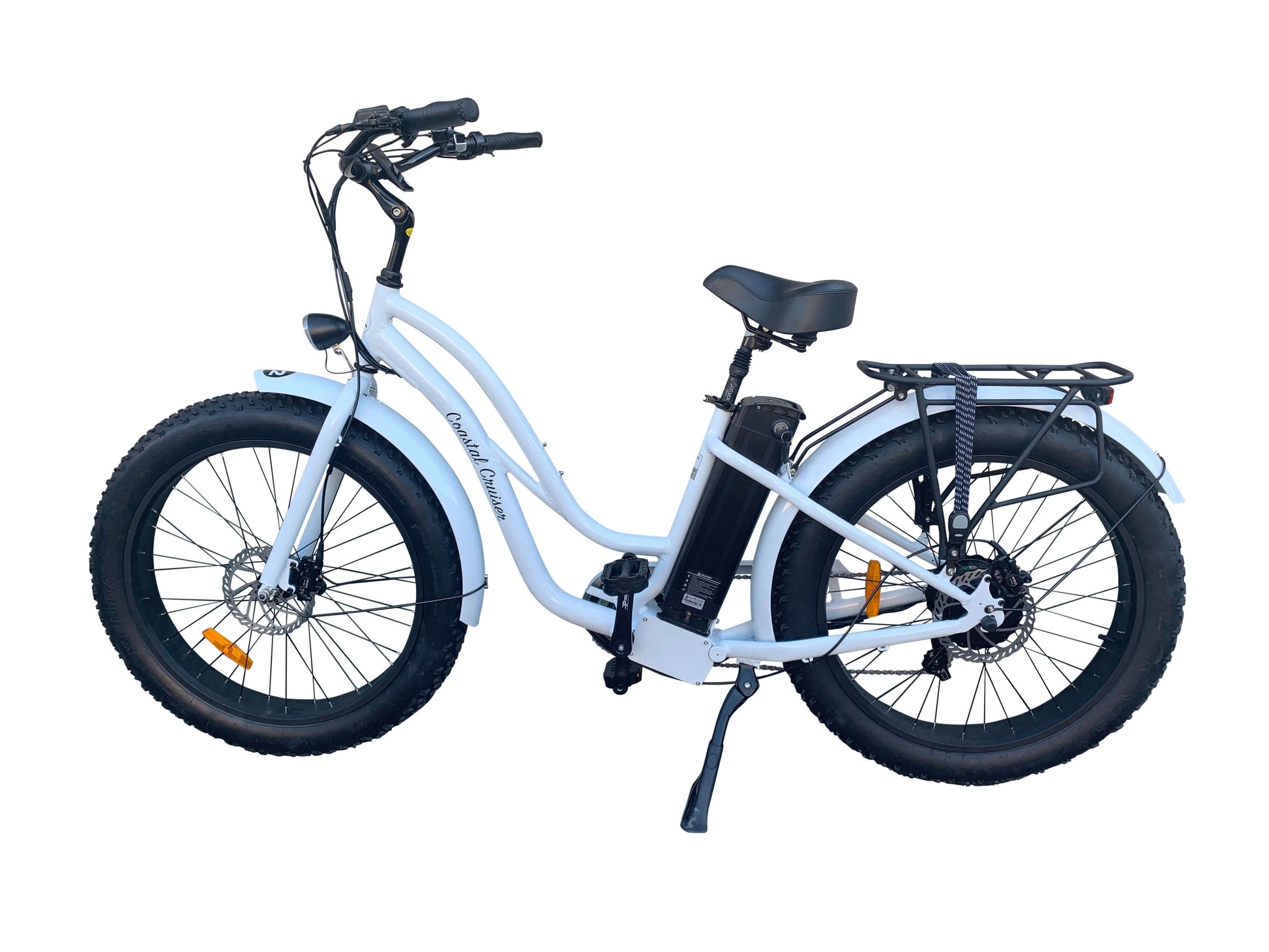 Coastal Cruiser Bikes - 750w Fat Tire Cruiser Step Thru 26x4 Electric Bike