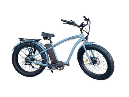 Coastal Cruiser Bikes - 750w Fat Tire Cruiser Step Over 26x4 Electric Bike