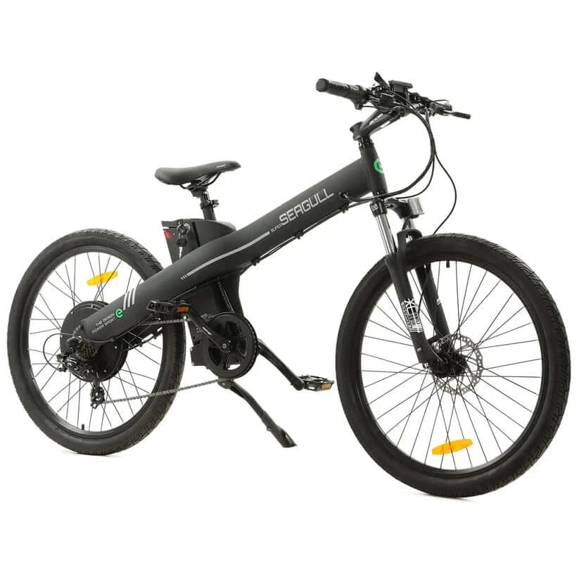 Ecotric Bikes - Ecotric Seagull Electric Mountain Bicycle, Matt Black