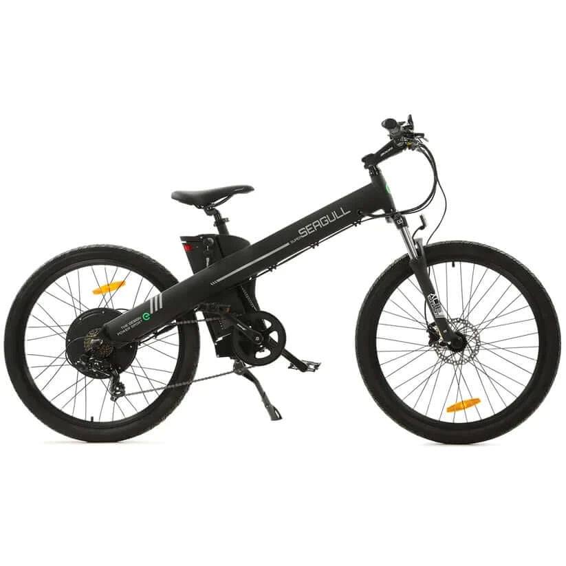 Ecotric Bikes - Ecotric Seagull Electric Mountain Bicycle, Matt Black