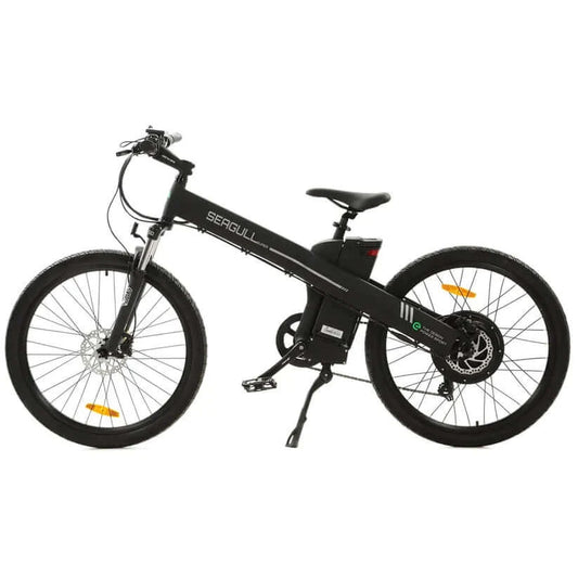 Ecotric Bikes - Ecotric Seagull Electric Mountain Bicycle, Matt Black