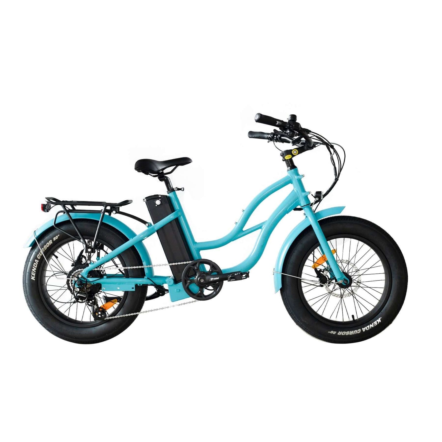 Coastal Cruiser Bikes - Step Thru Mini 20x4 - 52v Beach Cruiser Electric Bike