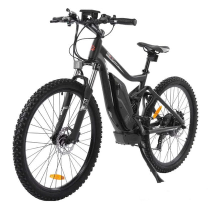 Ecotric Bikes - Ecotric Tornado Full Suspension MTB Electric Bike, Black