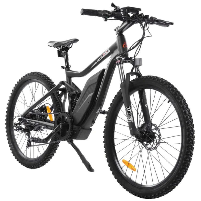 Ecotric Bikes - Ecotric Tornado Full Suspension MTB Electric Bike, Black