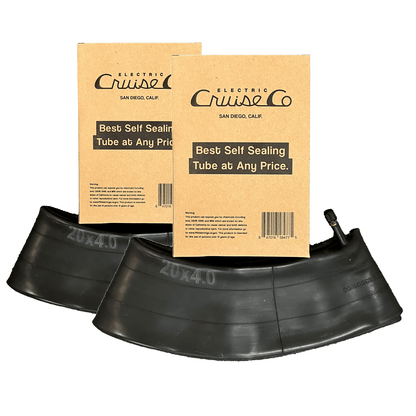 Coastal Cruiser Bikes- (2 Pack) - 20x4 Fat Tire Self Sealing Bicycle Tubes