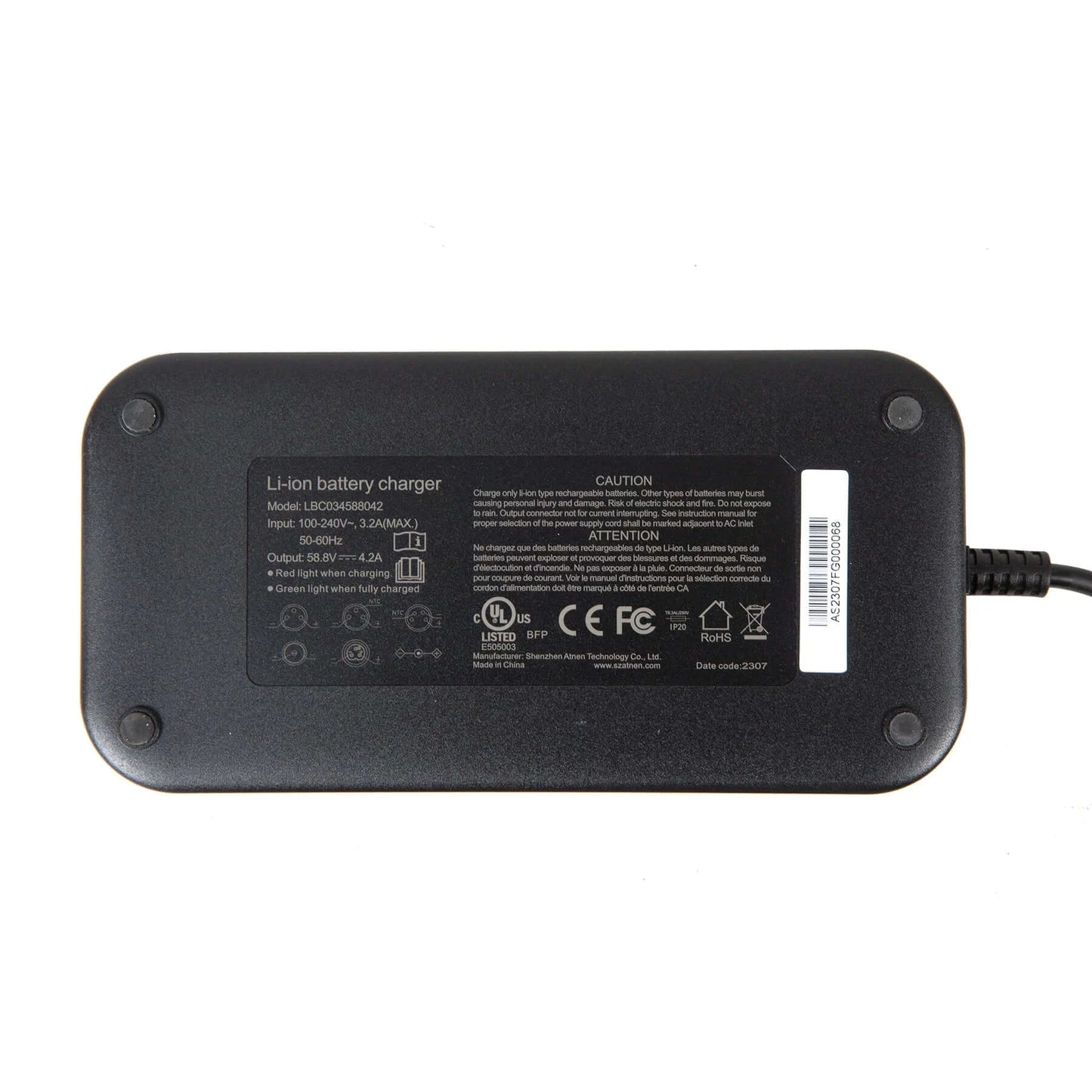 Eunorau Bikes - Charger, 52V4A Charger, 1103B Plug