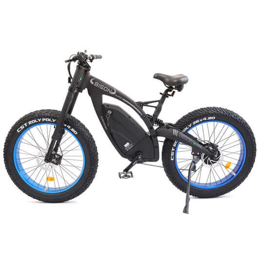 Ecotric Bikes - Ecotric 48v 17.5AH 1000W Big Fat Tire Ebike Bison, Matt Black