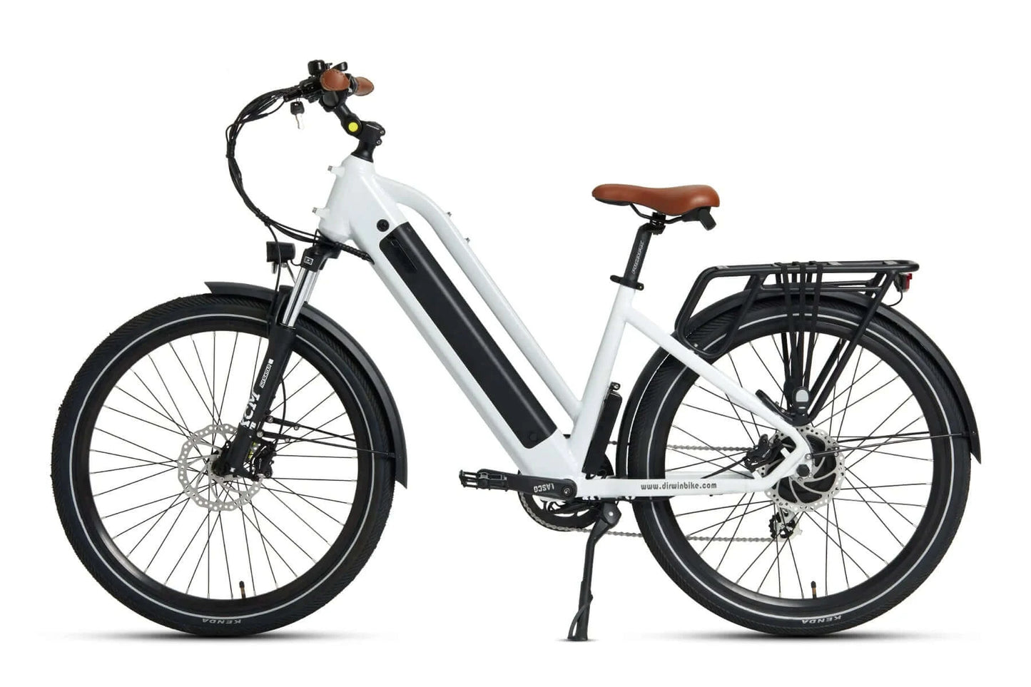 Dirwin Bike B2B - Pacer Commuter Electric Bike, White